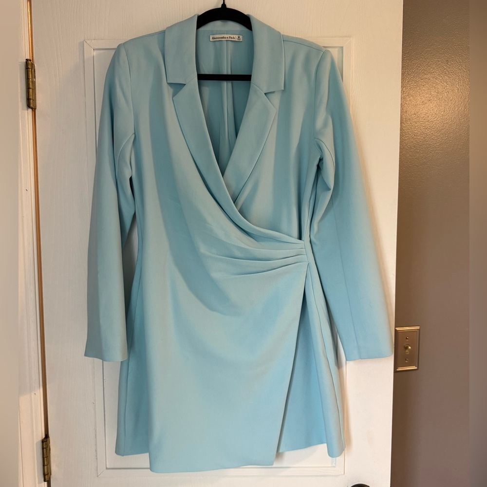 Abercrombie & Fitch Light Blue Blazer Dress